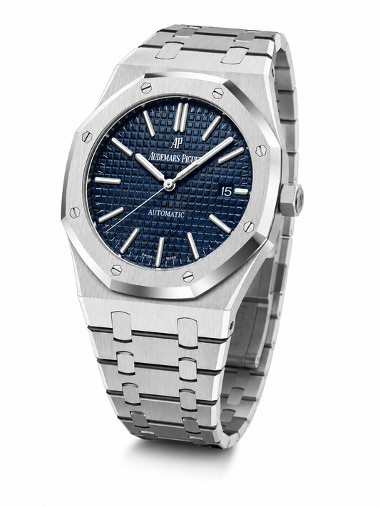 Royal Oak Blue Dial Automatic Watch – Luxury Stainless Steel Timepiece