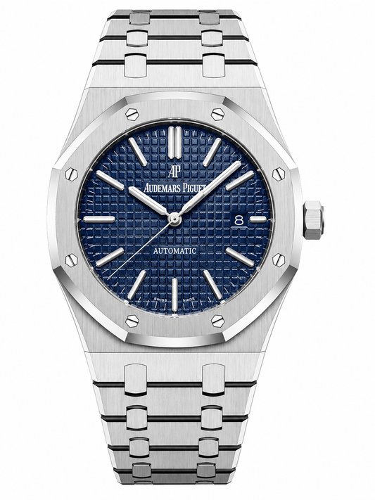 Royal Oak Blue Dial Automatic Watch – Luxury Stainless Steel Timepiece