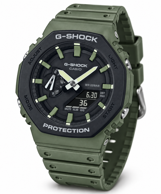 G-Shock Olive Green Analog-Digital Sports Watch