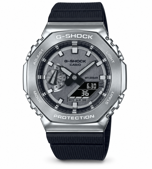 G-Shock Silver Stainless Steel Analog-Digital Watch