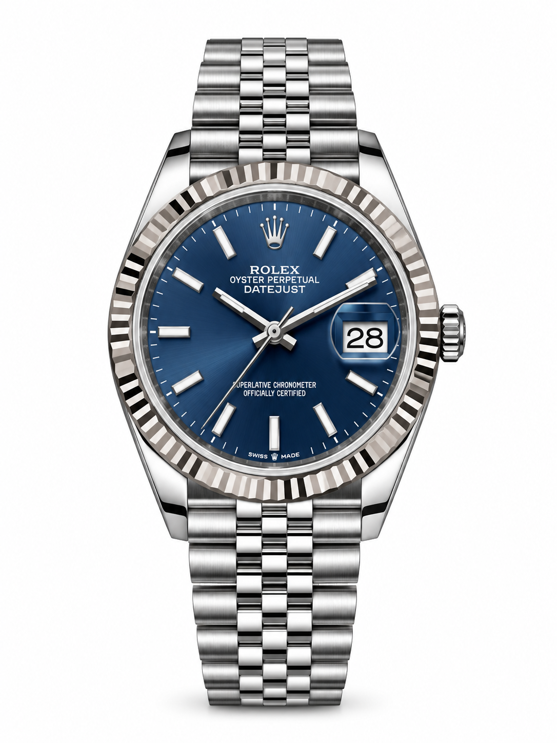 Blue Datejust Watch