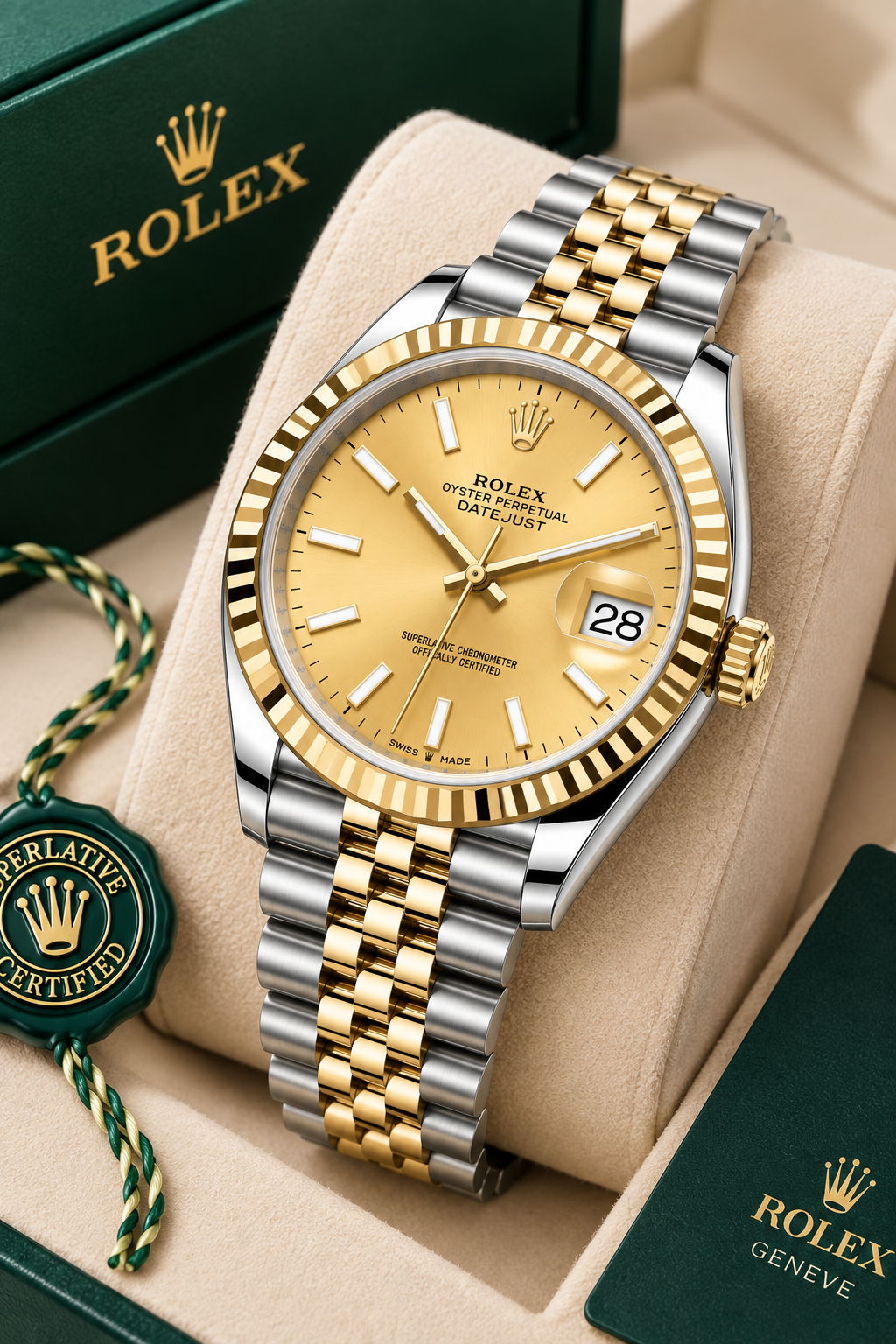 Gold Datejust Watch
