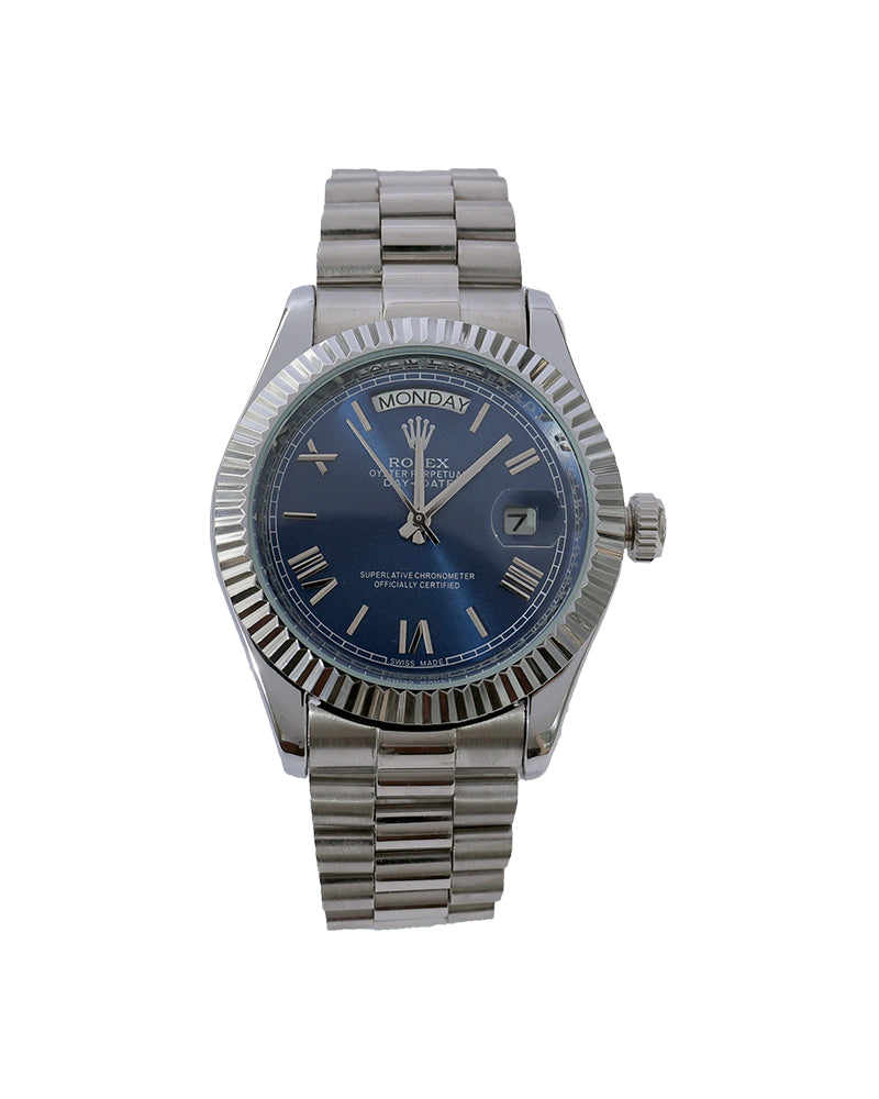 Azure Monarch Day-Date Watch