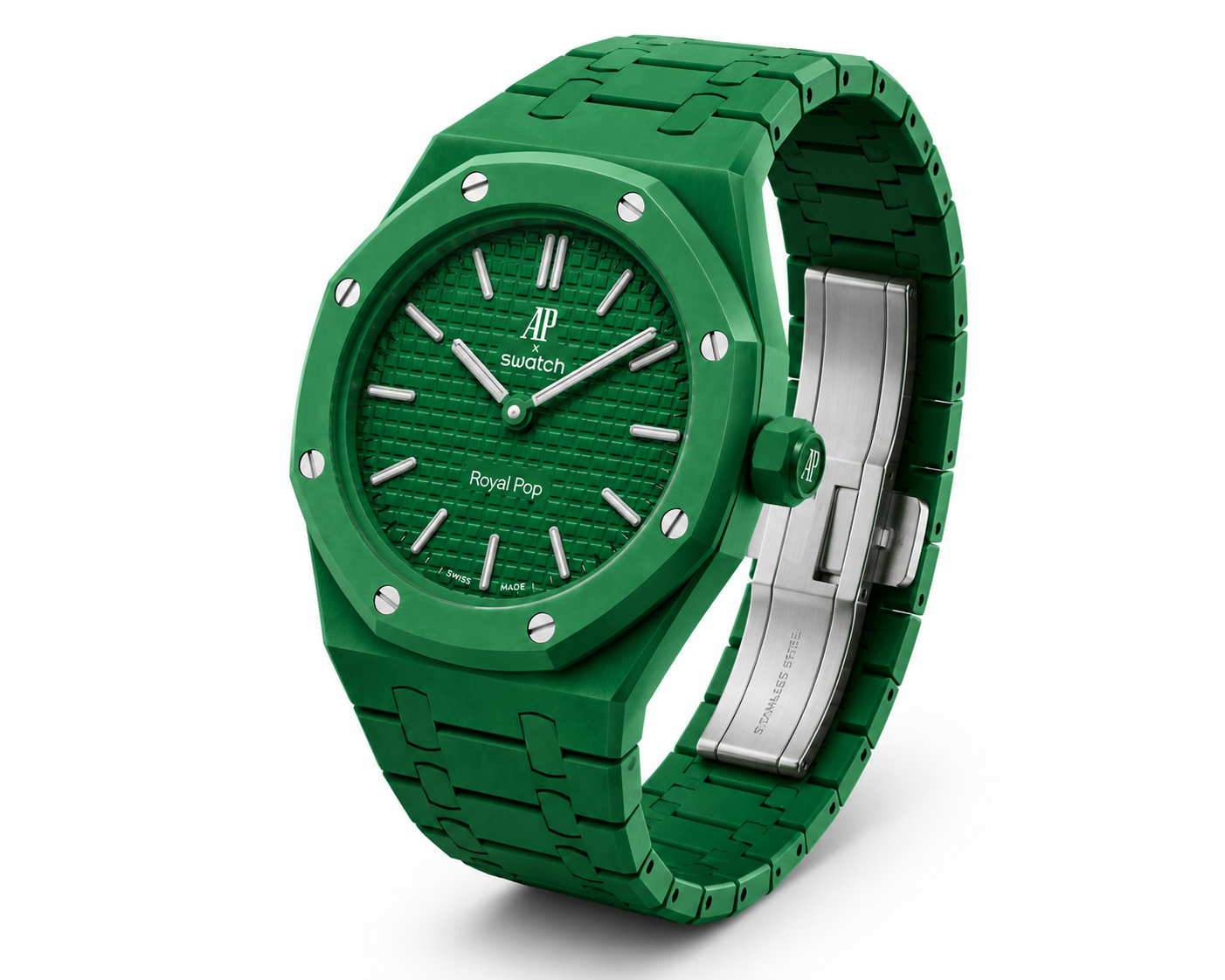 Emerald Green Designer Sports Bracelet Watch