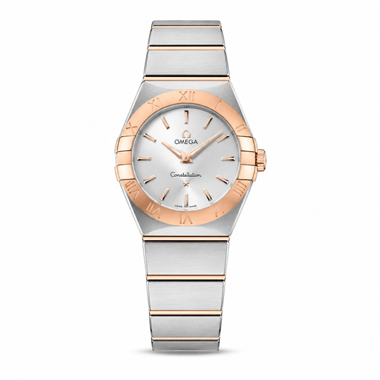 Silver & Rose Gold Minimalist Luxury Bracelet Watch