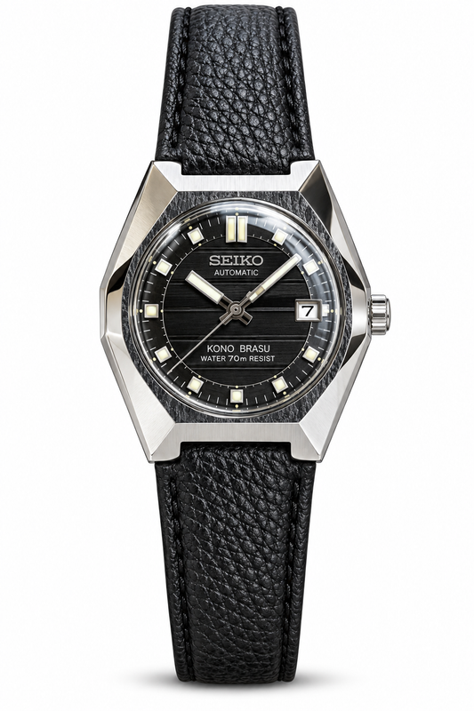 Seiko Black Dial Automatic Stainless Steel Watch