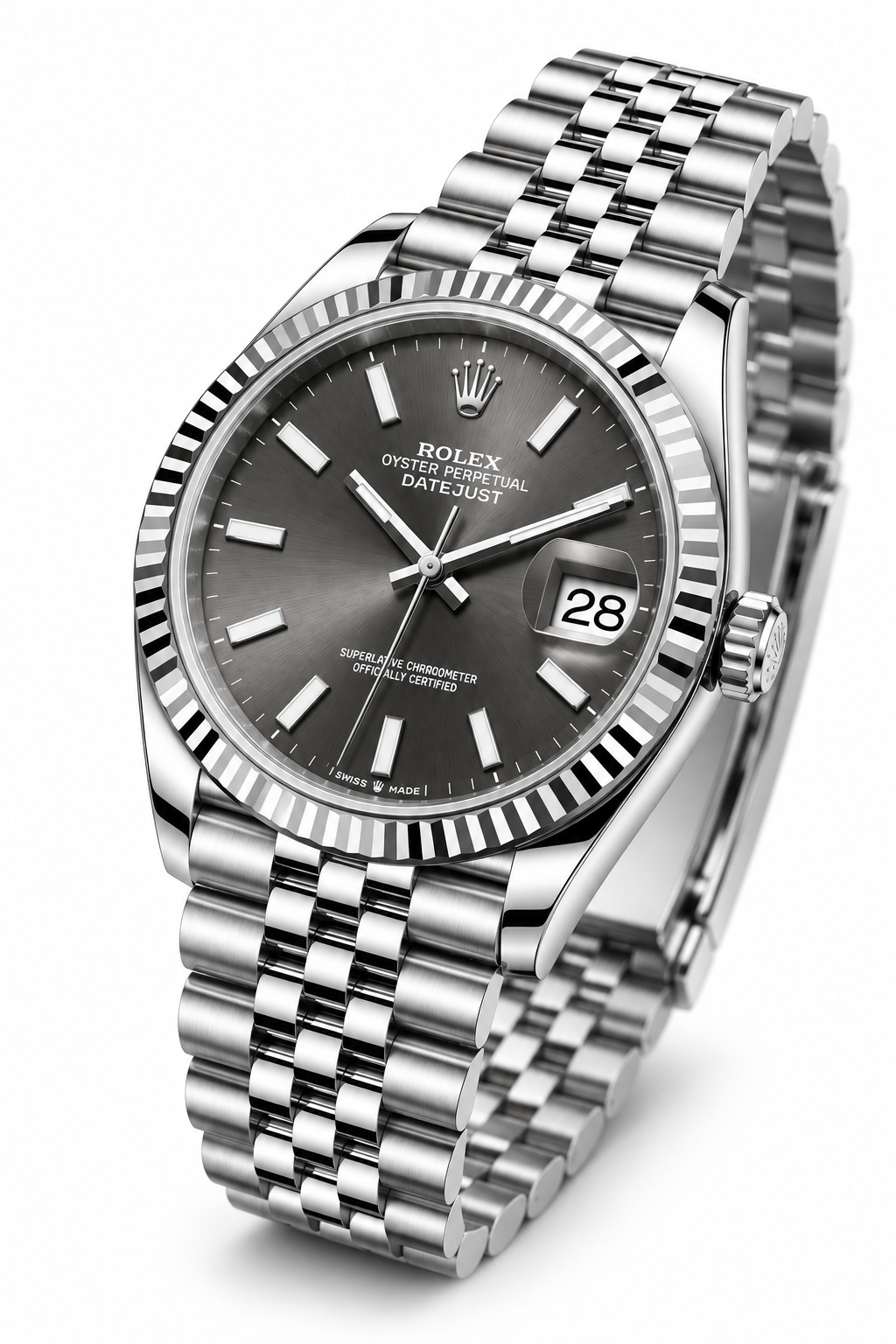 Grey Datejust Watch