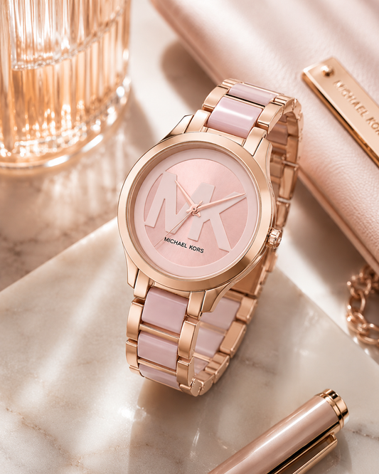 Michael Kors Pyper Rose Gold Blush Watch – Elegant Women's Fashion Timepiece