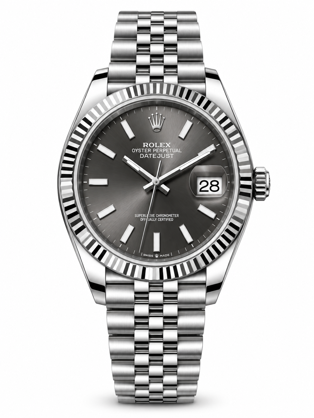 Grey Datejust Watch