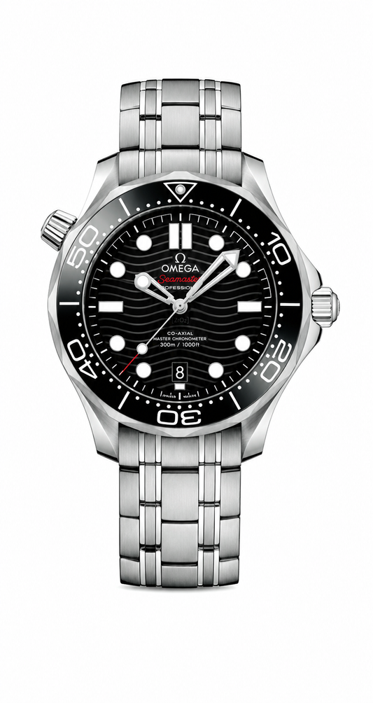 Premium Diver Style Watch – Black Dial Stainless Steel Luxury Timepiece