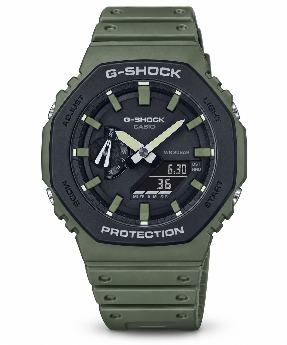 G-Shock Olive Green Analog-Digital Sports Watch