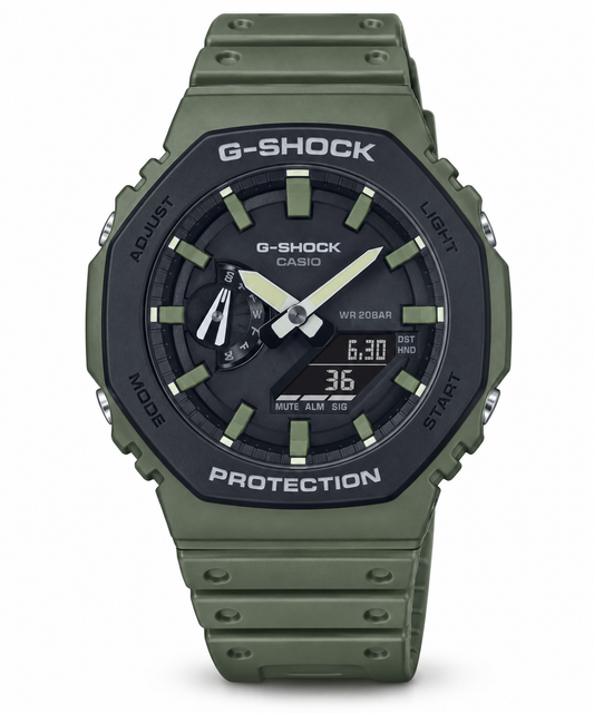 G-Shock Olive Green Analog-Digital Sports Watch