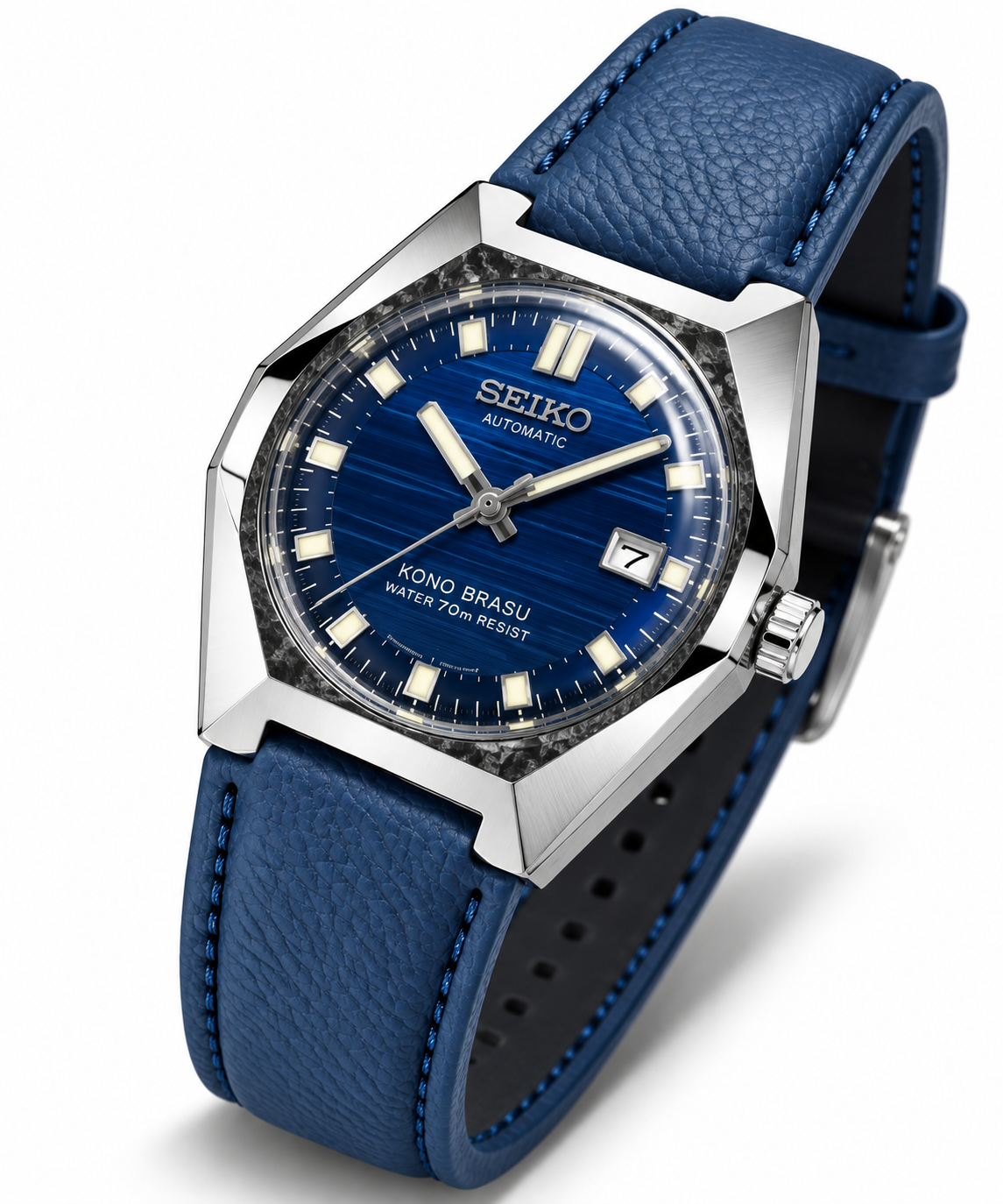 Seiko Blue Dial Automatic Stainless Steel Watch