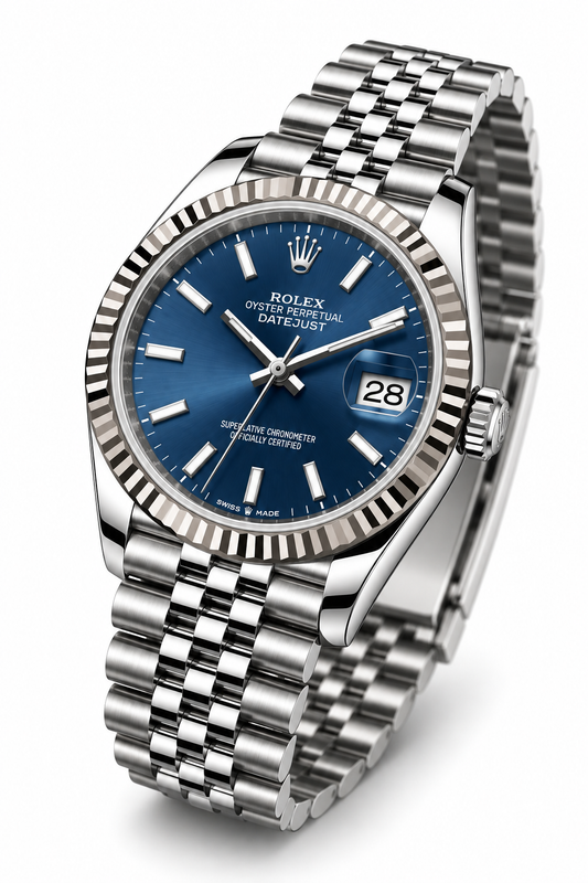 Blue Datejust Watch