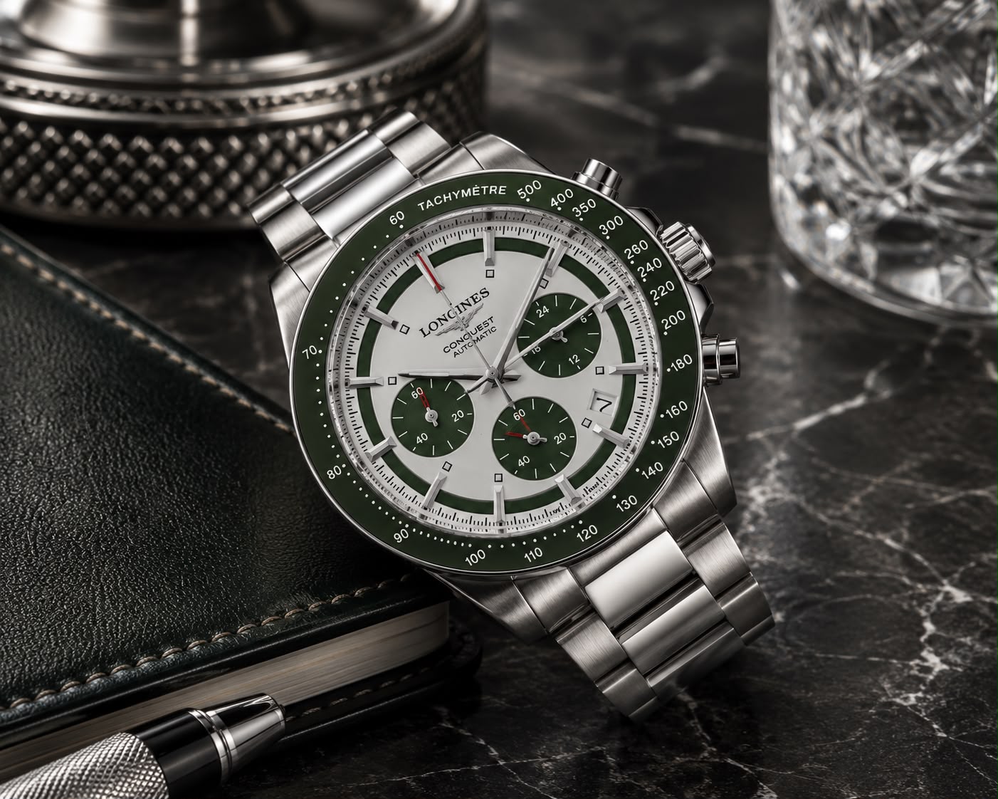 Emerald Apex Chronograph Watch